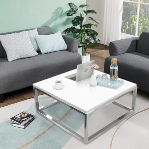 Glossy White Center Table for Home